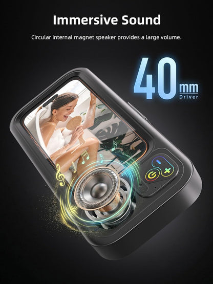 Shower Phone Holder IPX6 Waterproof with Wireless Bluetooth Speaker, 480 Rotation Phone Case Speakers for 4"- 7" Cell Phones, Hands-Free Shower Speaker, Wall Mounted Phoneholder for Mirror (Black)